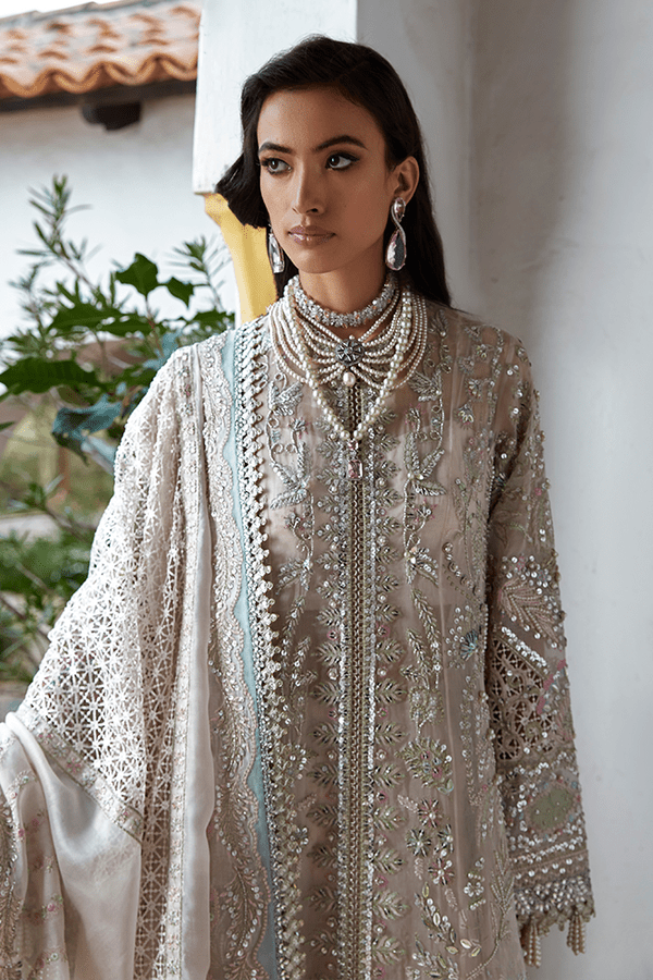 Bridal Dress with Embroidered Jacket & Sharara