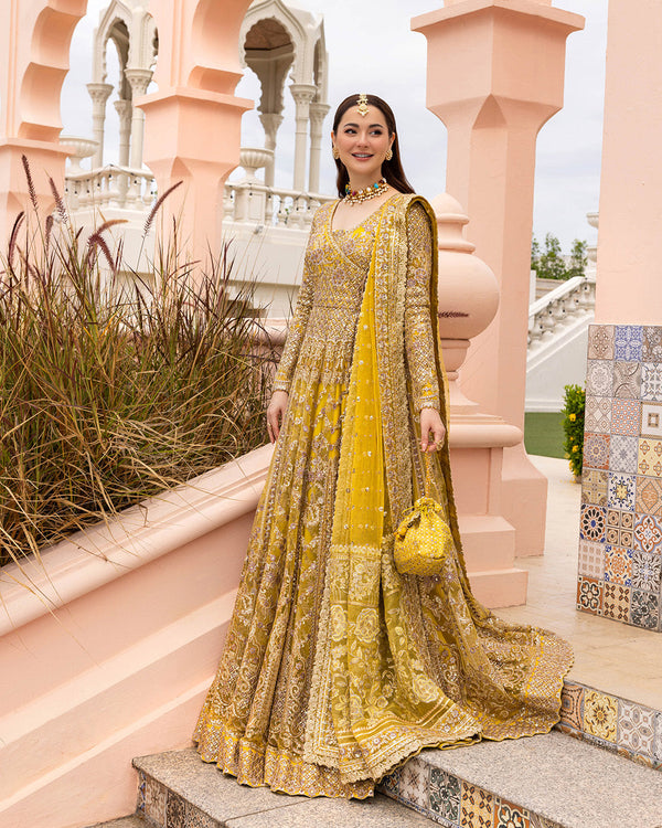 Melita – Embroidered Net Pishwas Ensemble