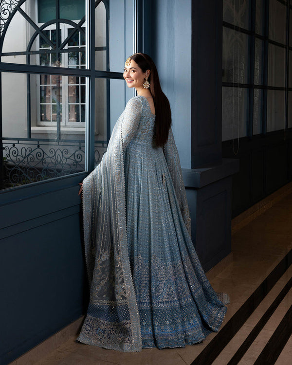 Miyah – Embroidered Net Pishwas Ensemble