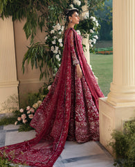 Barn Red Ensemble with Cherry & Coral Embellishments