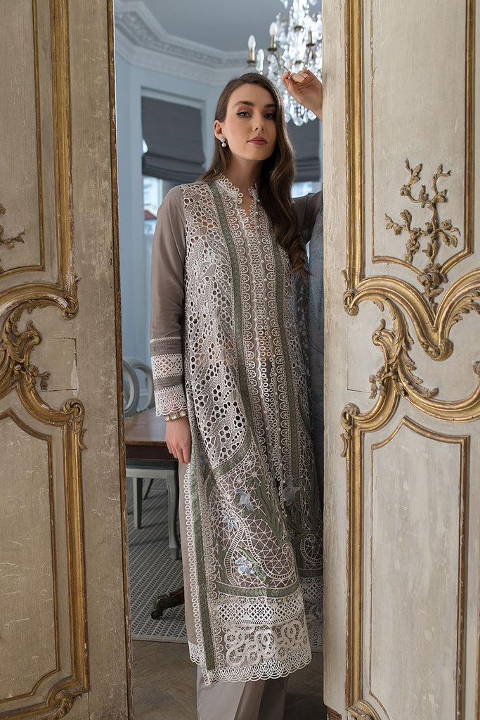 SOBIA NAZIR Luxury Embroidered Outfit with Organza Dupatta