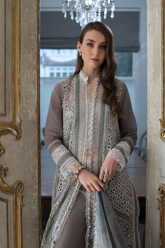 SOBIA NAZIR Luxury Embroidered Outfit with Organza Dupatta