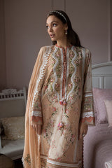 SOBIA NAZIR Luxury Lawn Dress with Embroidered Chiffon Duppata