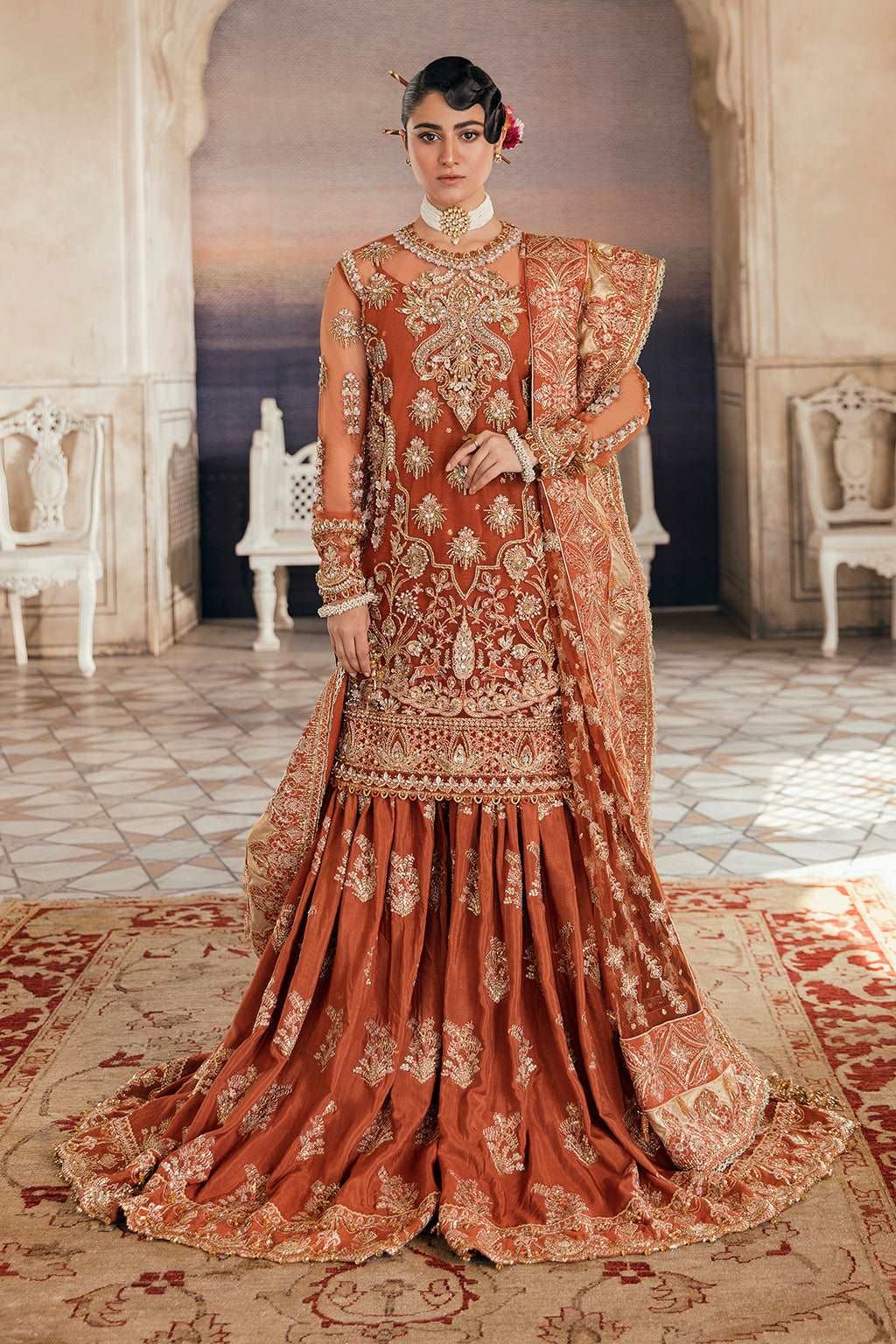 RANGREZA By Afrozeh – Luxury Embroidered Outfit – MWish Store
