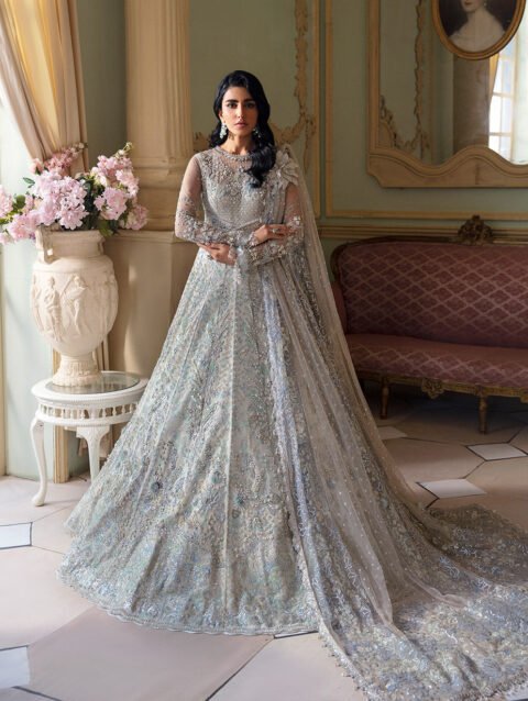 Republic Womenswear Embroidered Floral Canvas Outfit with Dupatta