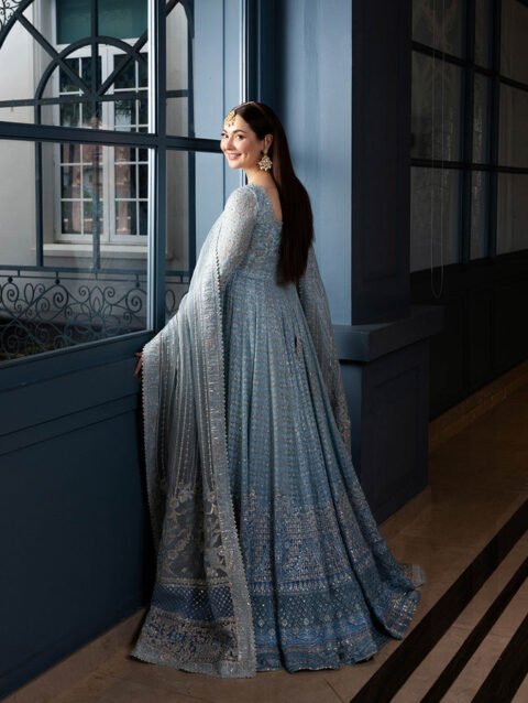 Miyah – Embroidered Net Pishwas Ensemble