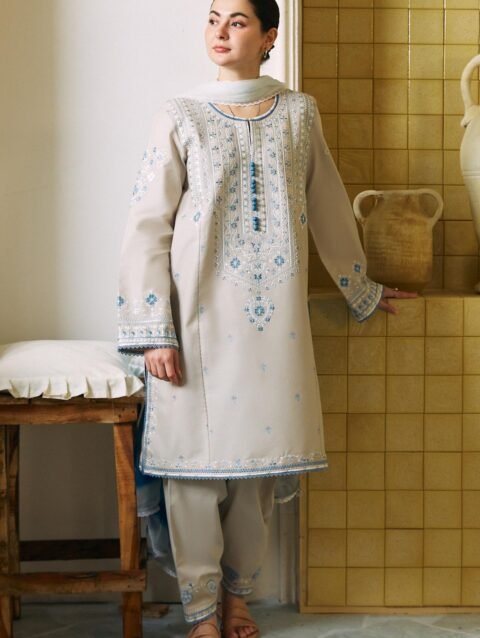 Bano Shaded Chiffon Dupatta & Multani Embroidered Kamiz