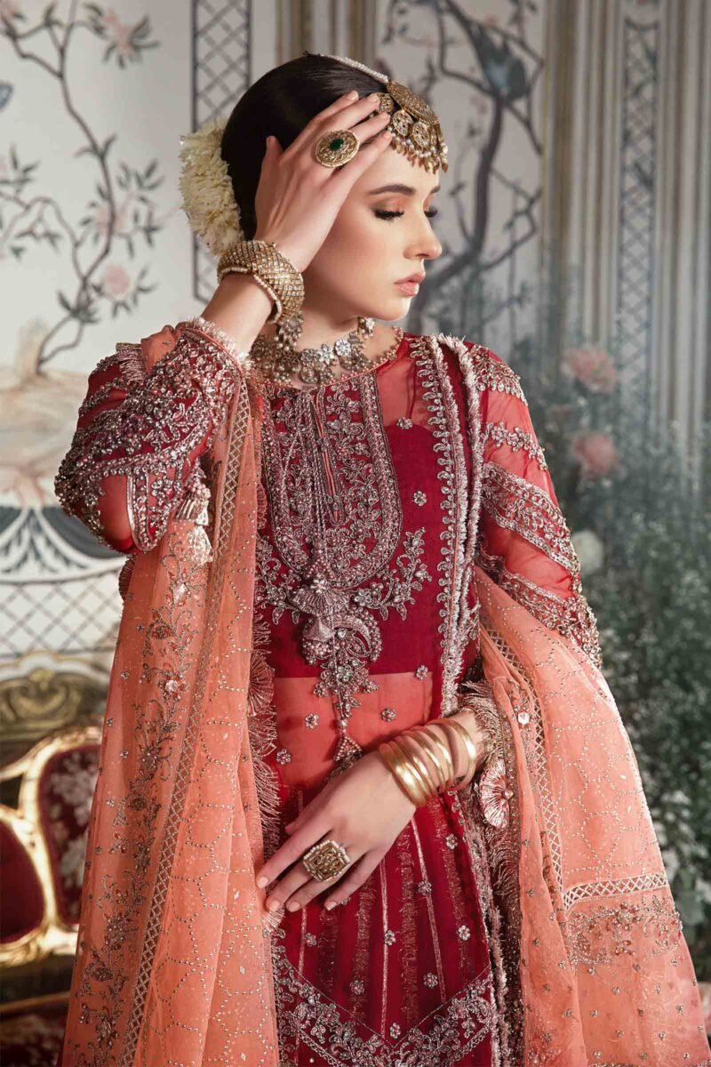 Maria.B | Maroon BD-2708 Unstitched MBROIDERED