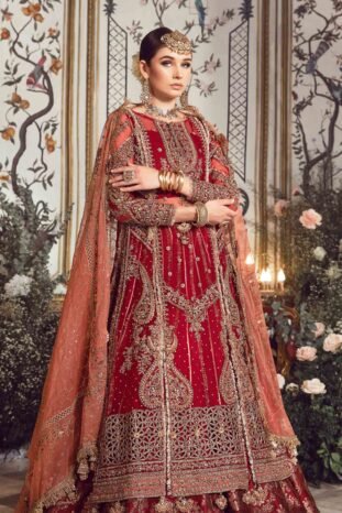 Maria.B | Maroon BD-2708 Unstitched MBROIDERED (Copy)
