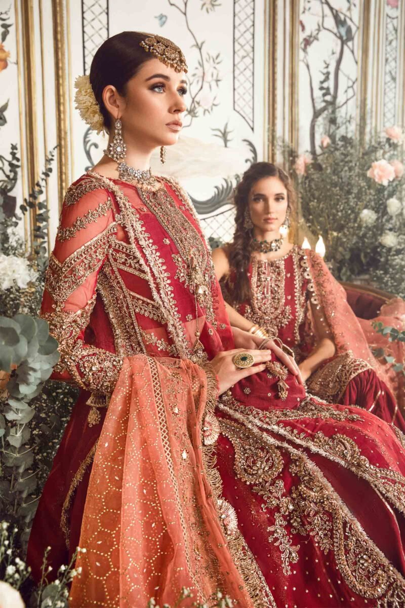 Maria.B | Maroon BD-2708 Unstitched MBROIDERED