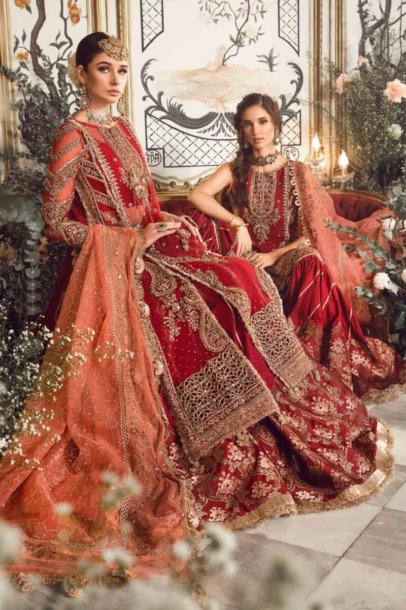 Maria.B | Maroon BD-2708 Unstitched MBROIDERED