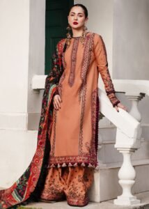 Sahira - Copper Brown Khaddar Winter Ensemble