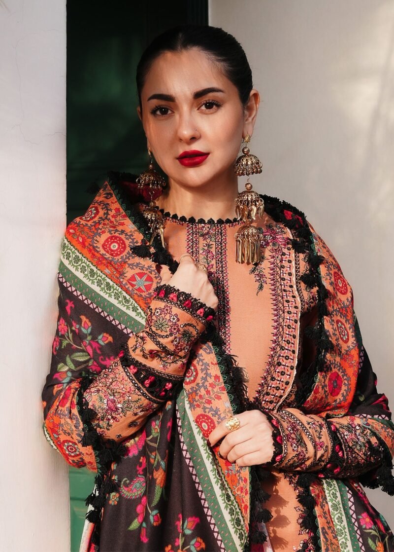 Sahira - Copper Brown Khaddar Winter Ensemble - Image 2