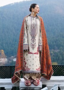 Almas - Ivory Khaddar Winter Outfit