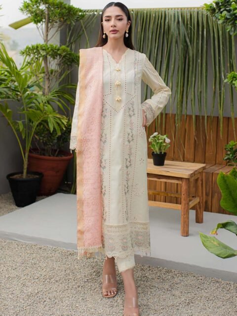 Qalamkar MELIORA Lawn Shirt with Jacquard Dupatta