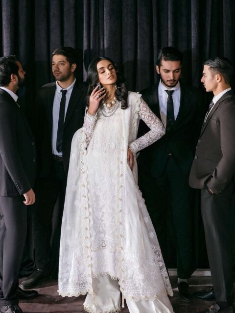 MOONSTONE by Afrozeh – Elegant Embroidered Designer Outfit