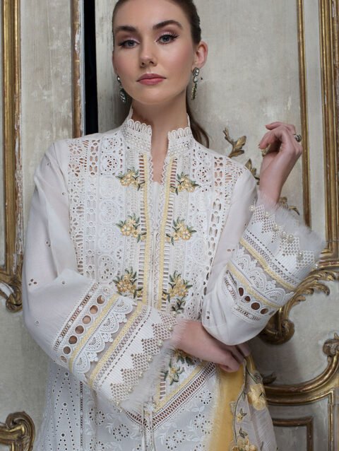 Sobia Nazir Luxury Lawn Unstitched Suit with Embroidery