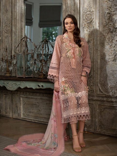 SOBIA NAZIR DESIGN 7B LUXURY LAWN 2024 – Embroidered Shirt