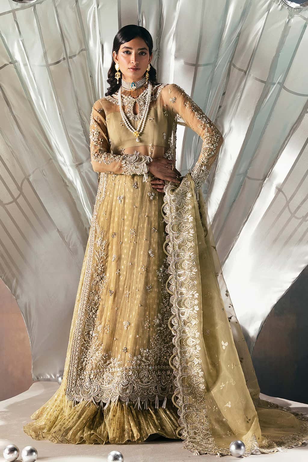 Adelle – 3 Piece Unstitched Embroidered Festive Suit