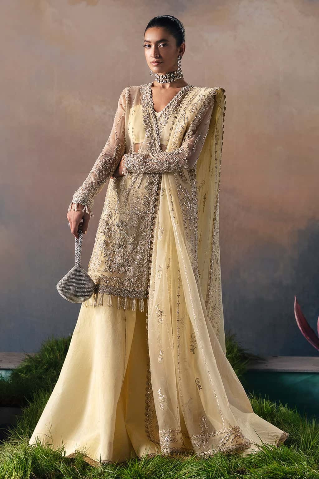 Luana – 3 Piece Unstitched Embroidered Festive Suit