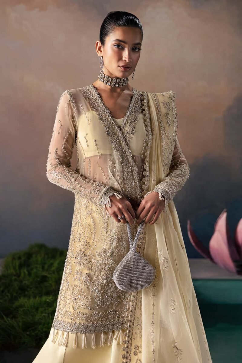 Luana – 3 Piece Unstitched Embroidered Festive Suit - Image 4