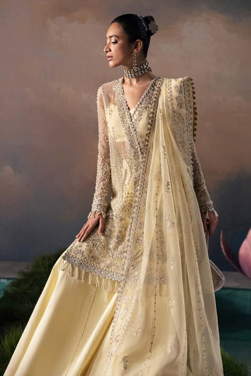 Luana – 3 Piece Unstitched Embroidered Festive Suit - Image 3