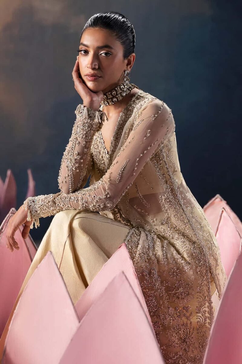 Luana – 3 Piece Unstitched Embroidered Festive Suit - Image 6
