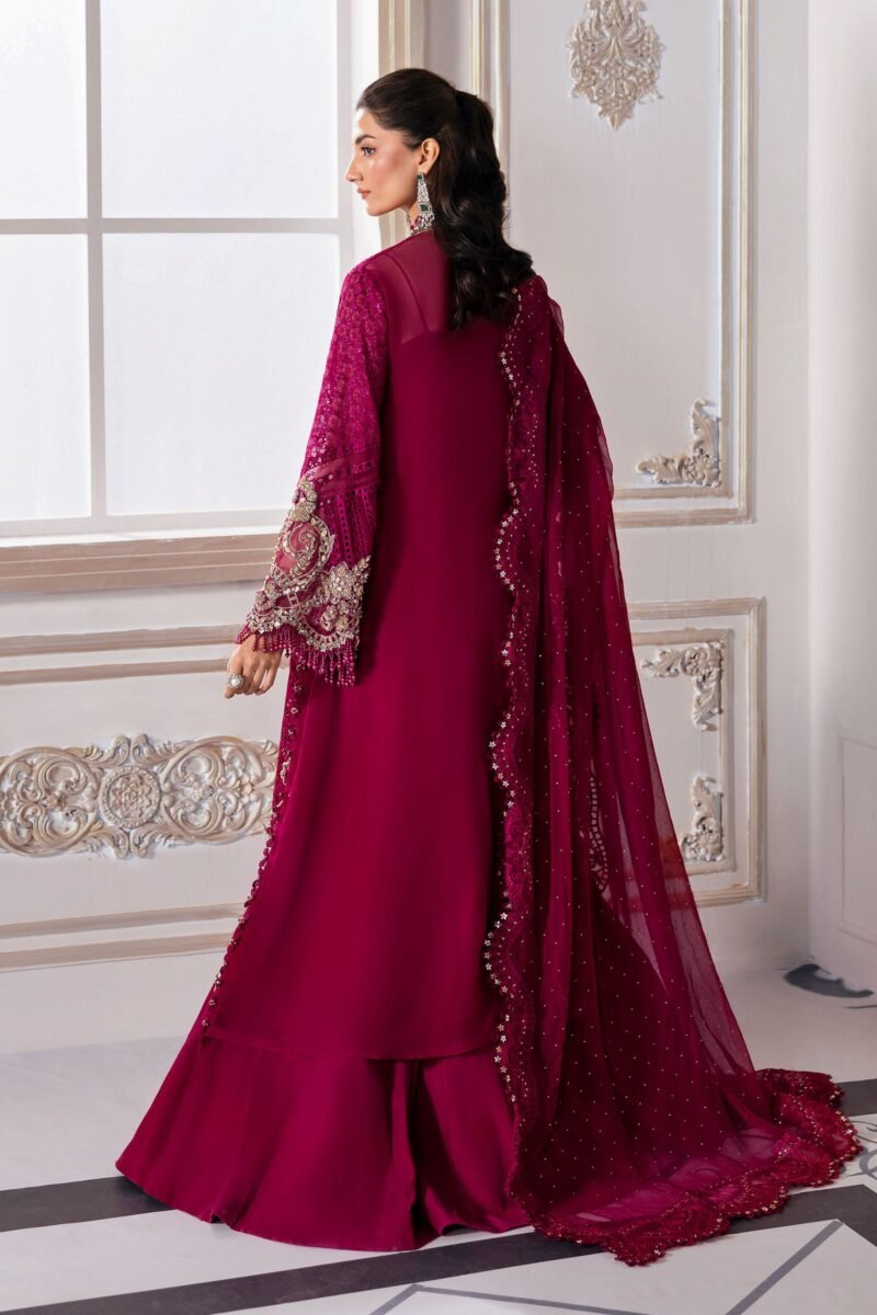 3 Piece Unstitched Embroidered Chiffon Suit | BD-3003 - Image 19