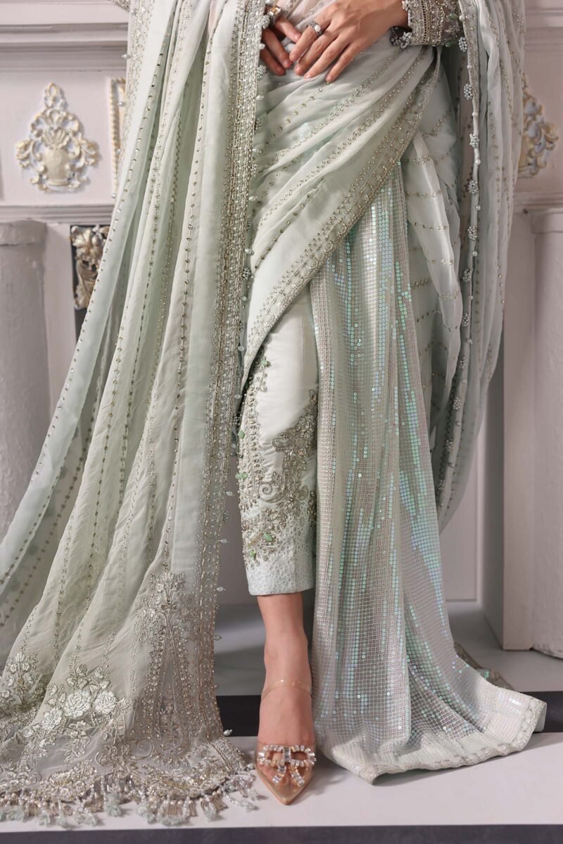 3 Piece Unstitched Embroidered Chiffon Suit | BD-3005 - Image 2