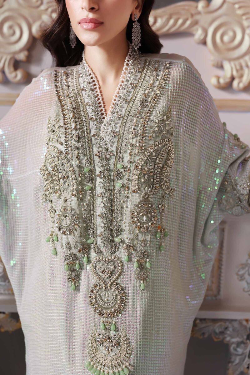 3 Piece Unstitched Embroidered Chiffon Suit | BD-3005 - Image 10