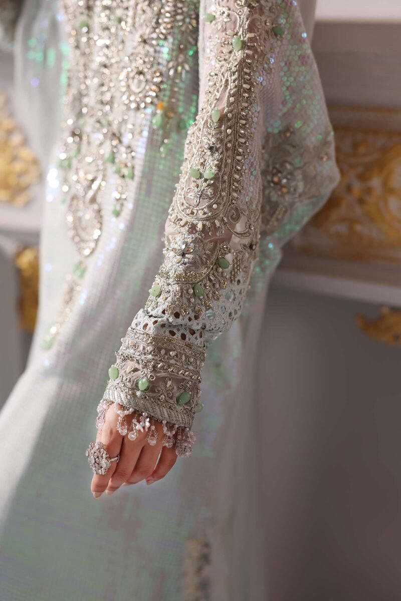 3 Piece Unstitched Embroidered Chiffon Suit | BD-3005 - Image 9