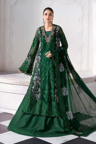 3 Piece Unstitched Embroidered Chiffon Suit | BD-3008
