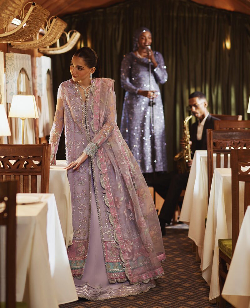 RWU-24-D2 (Fiore) – 3 Piece Unstitched Embroidered Luxury Suit - Image 2